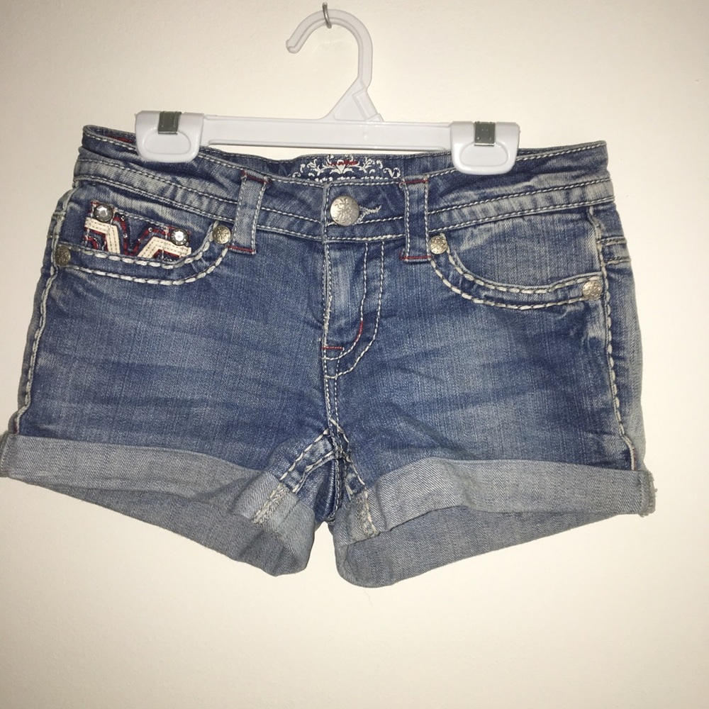 Denim Low Waist Shorts